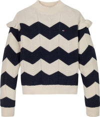 Wavy stripe sweater
