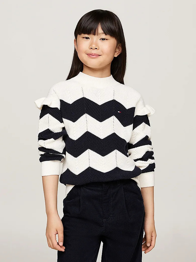 Wavy stripe sweater