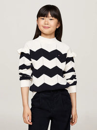 Wavy stripe sweater