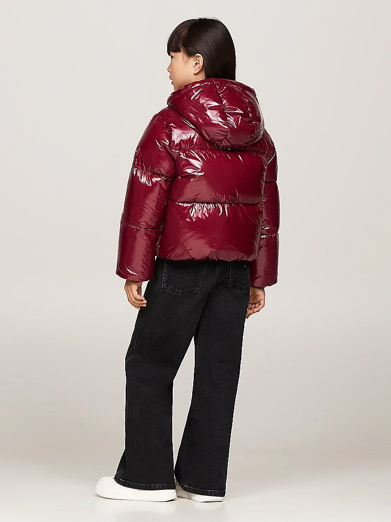 New York glossy puffer jacket