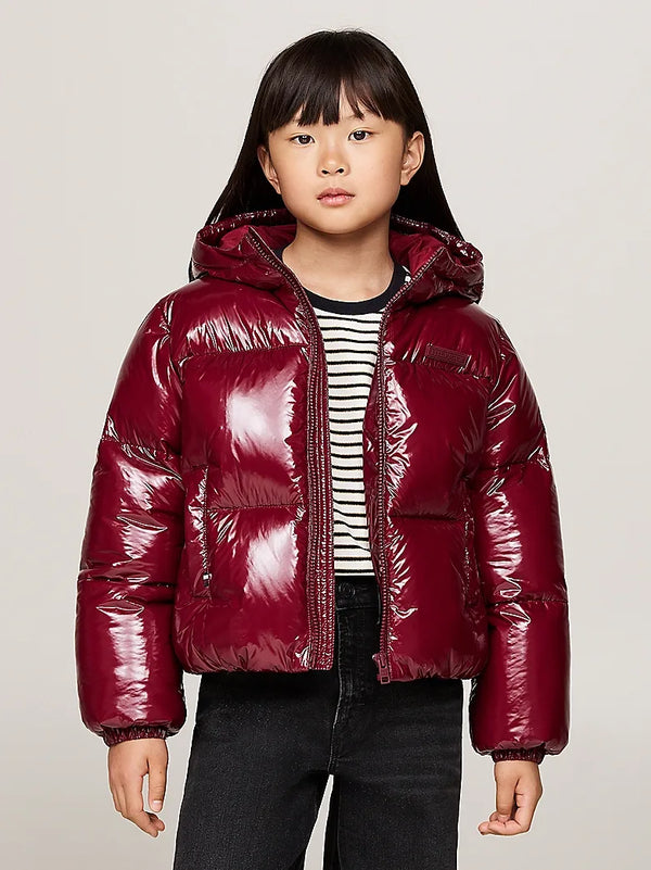 New York glossy puffer jacket