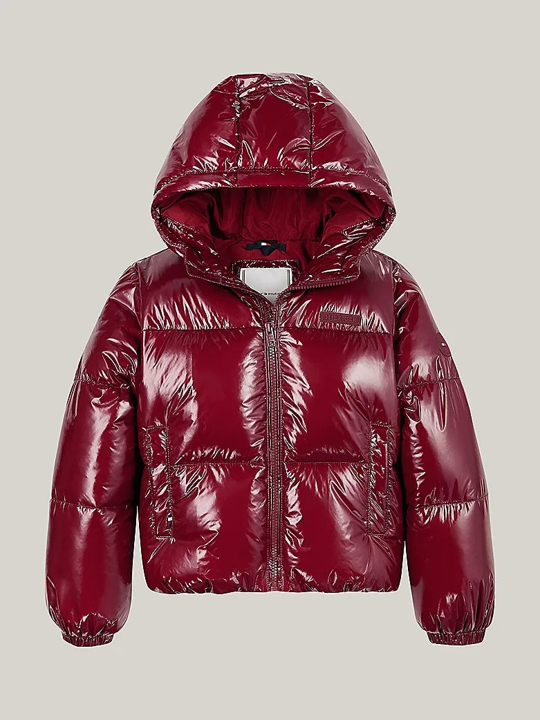New York glossy puffer jacket
