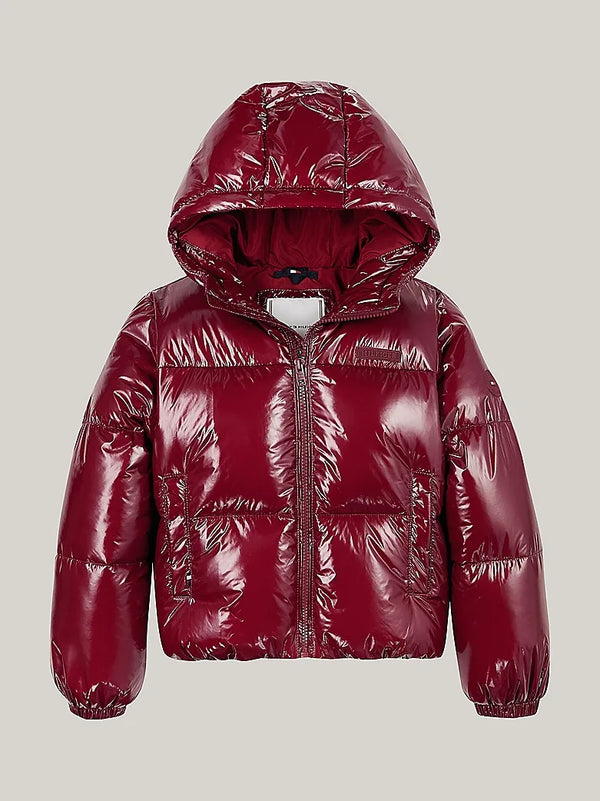 New York glossy puffer jacket