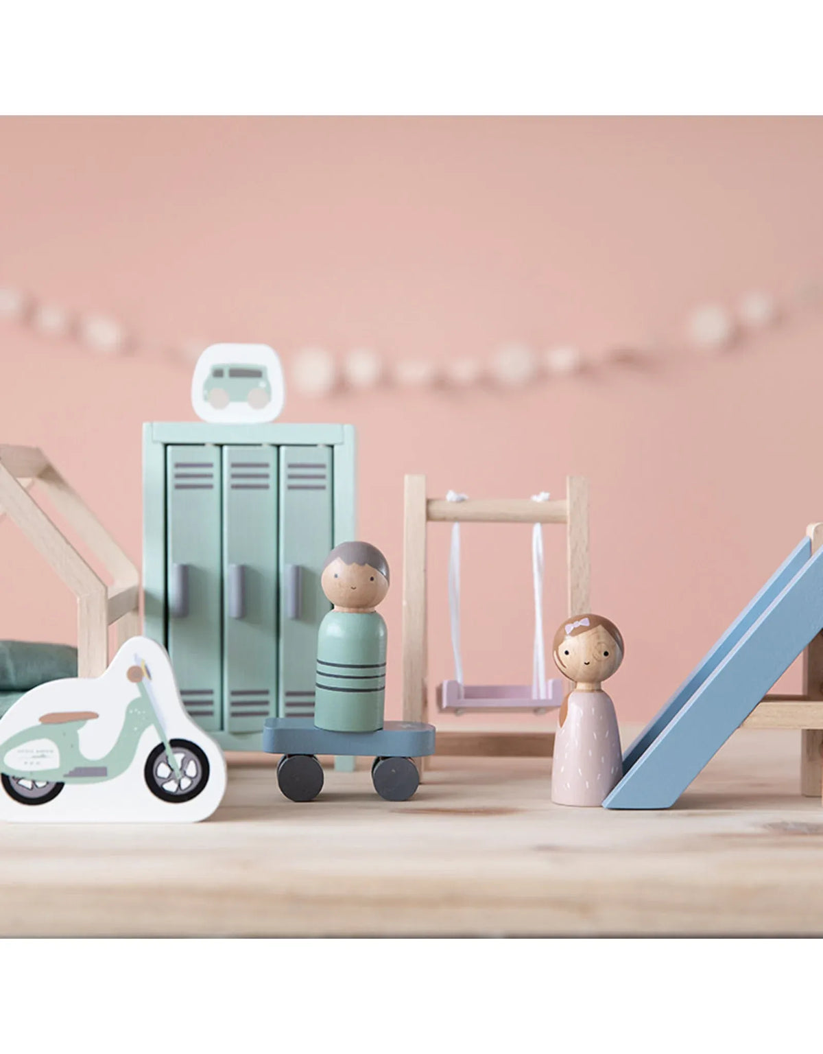 L.dutch Uitbreidingsset poppenhuis - kinderkamer
