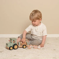L.dutch Tractor met trailer Little Farm FSC