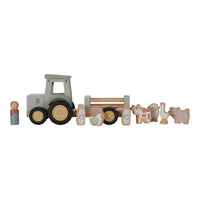 L.dutch Tractor met trailer Little Farm FSC