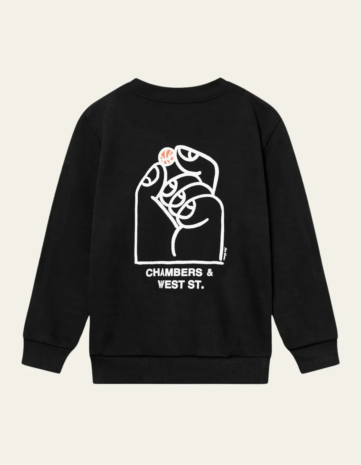 Les Deux Washington Sweatshirt 100218-black/light ivory