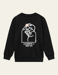 Les Deux Washington Sweatshirt 100218-black/light ivory