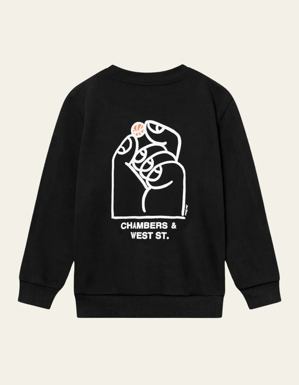 Les Deux Washington Sweatshirt 100218-black/light ivory