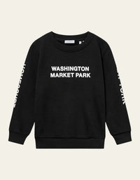 Les Deux Washington Sweatshirt 100218-black/light ivory