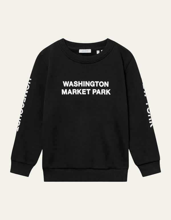 Les Deux Washington Sweatshirt 100218-black/light ivory