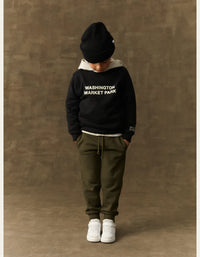 Les Deux Washington Sweatshirt 100218-black/light ivory