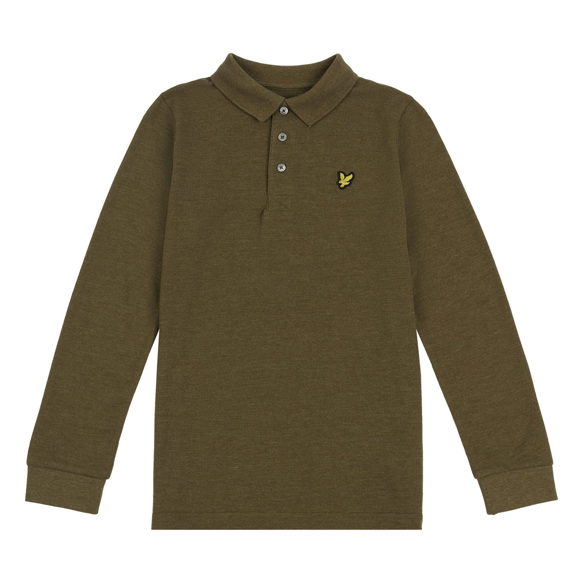 marl longsleeve polo