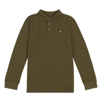 marl longsleeve polo
