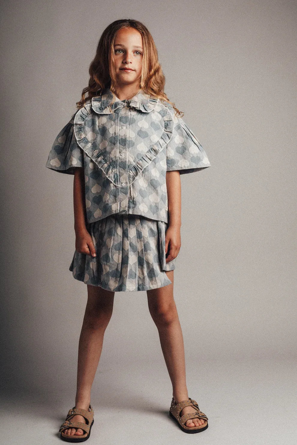 Labo Laila blouse Blue denim light