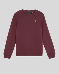 Lyle&scott Crew Neck Sweatshirt Z562 burgundy