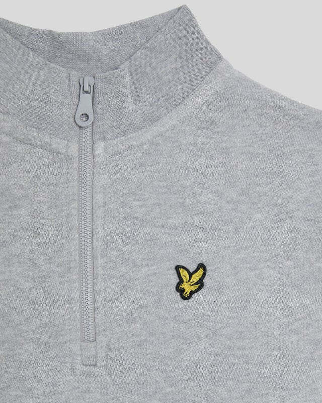 Lyle&scott Quarter Zip Pullover D24 light grey marl