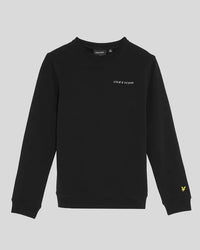 Script Crew Neck Sweatshirt