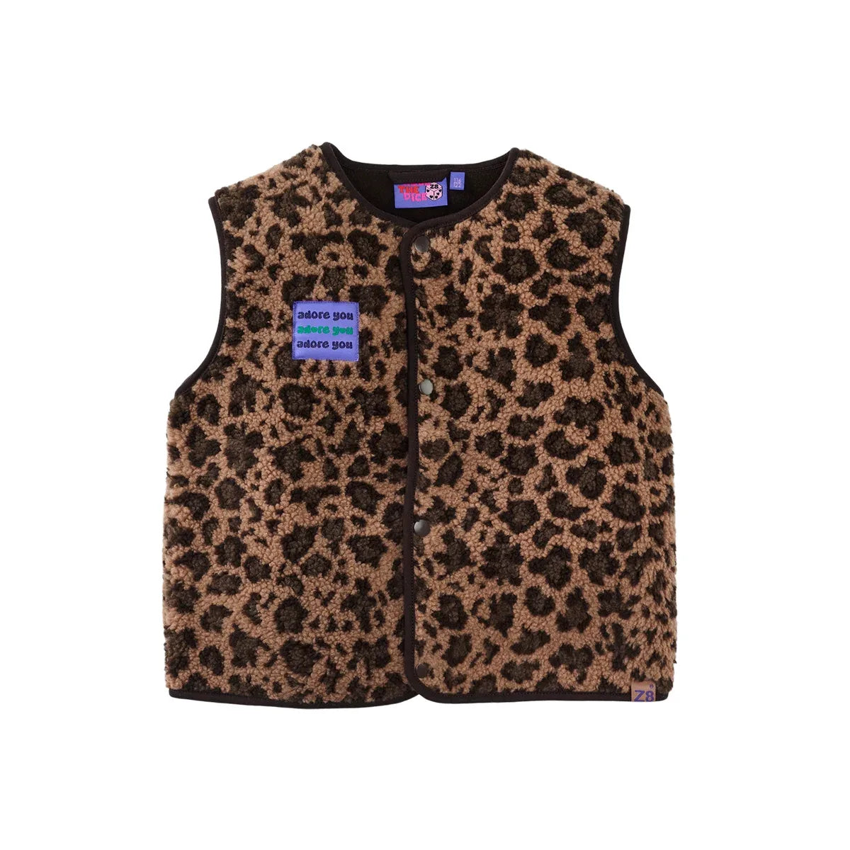 Z8 Mellody gilet Amber brown/aop
