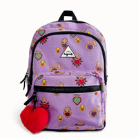 Backpack Milagros Heart Lilac L