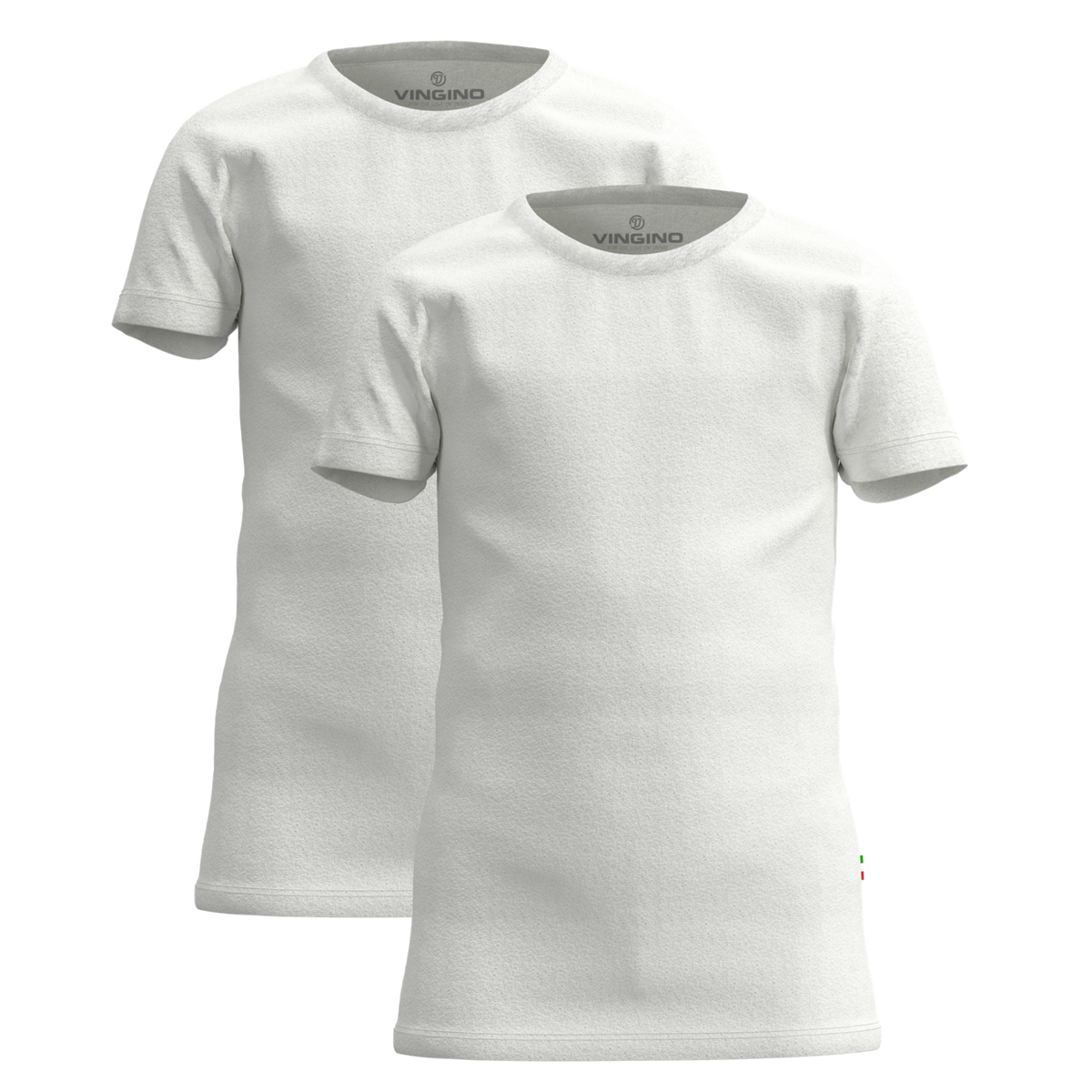 Vingino Boys t-shirt round neck (2-pack) Real white
