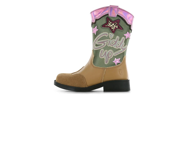 Shoesme NW25W008-A Cognac green pink