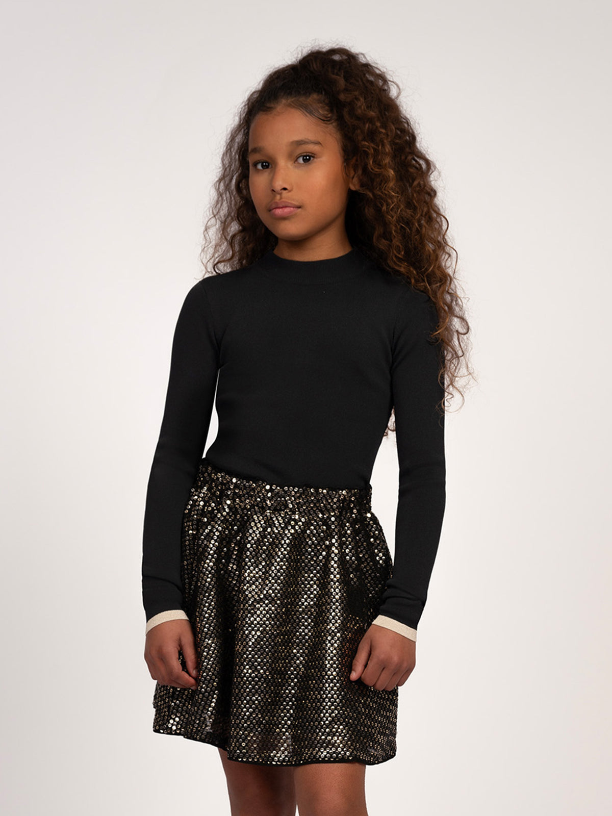 Nik&nik Nien Skirt Black/champagne