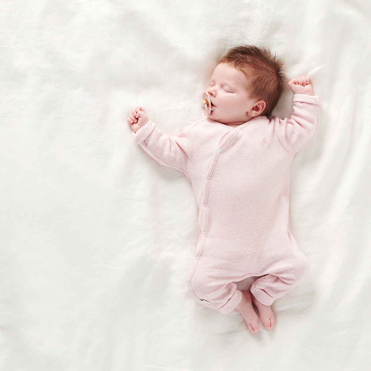 Noppies babypakje lange mouw nevis Light rose melange