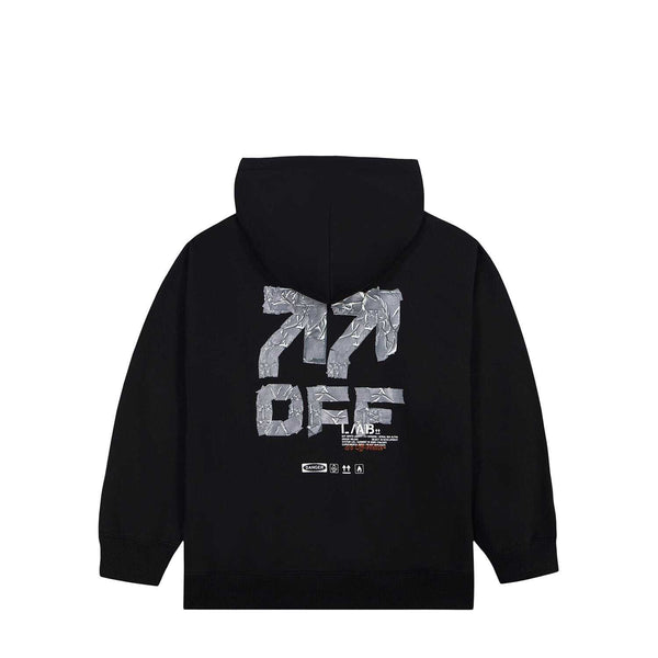 Lab Off-White Off Active Duct Tape Hoodie Black