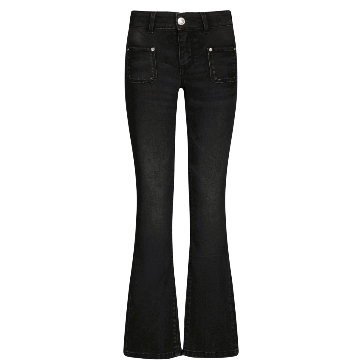 Melbourne patched flared jeans