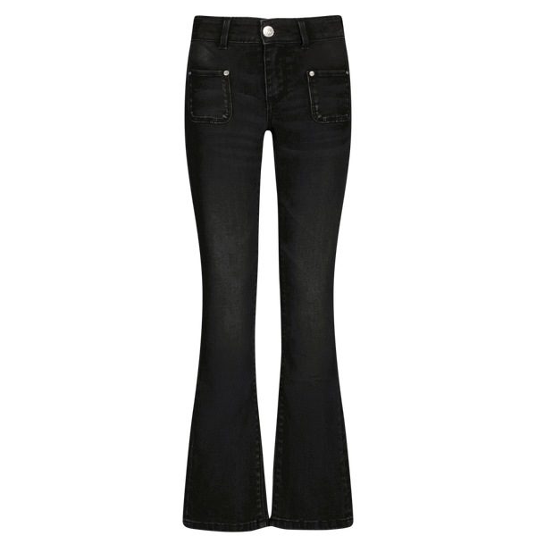 Melbourne patched flared jeans