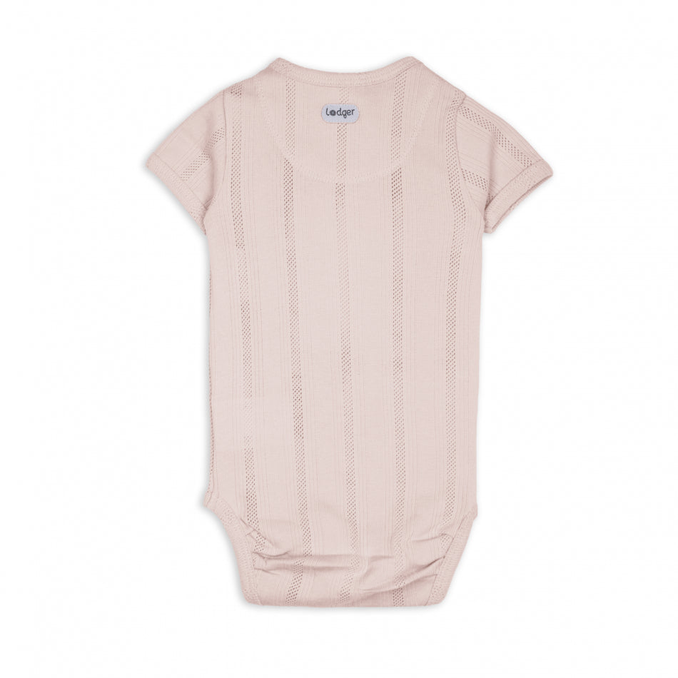 Lodger Romper SS Pointelle Powder