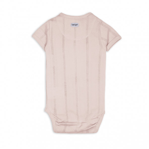 Lodger Romper SS Pointelle Powder