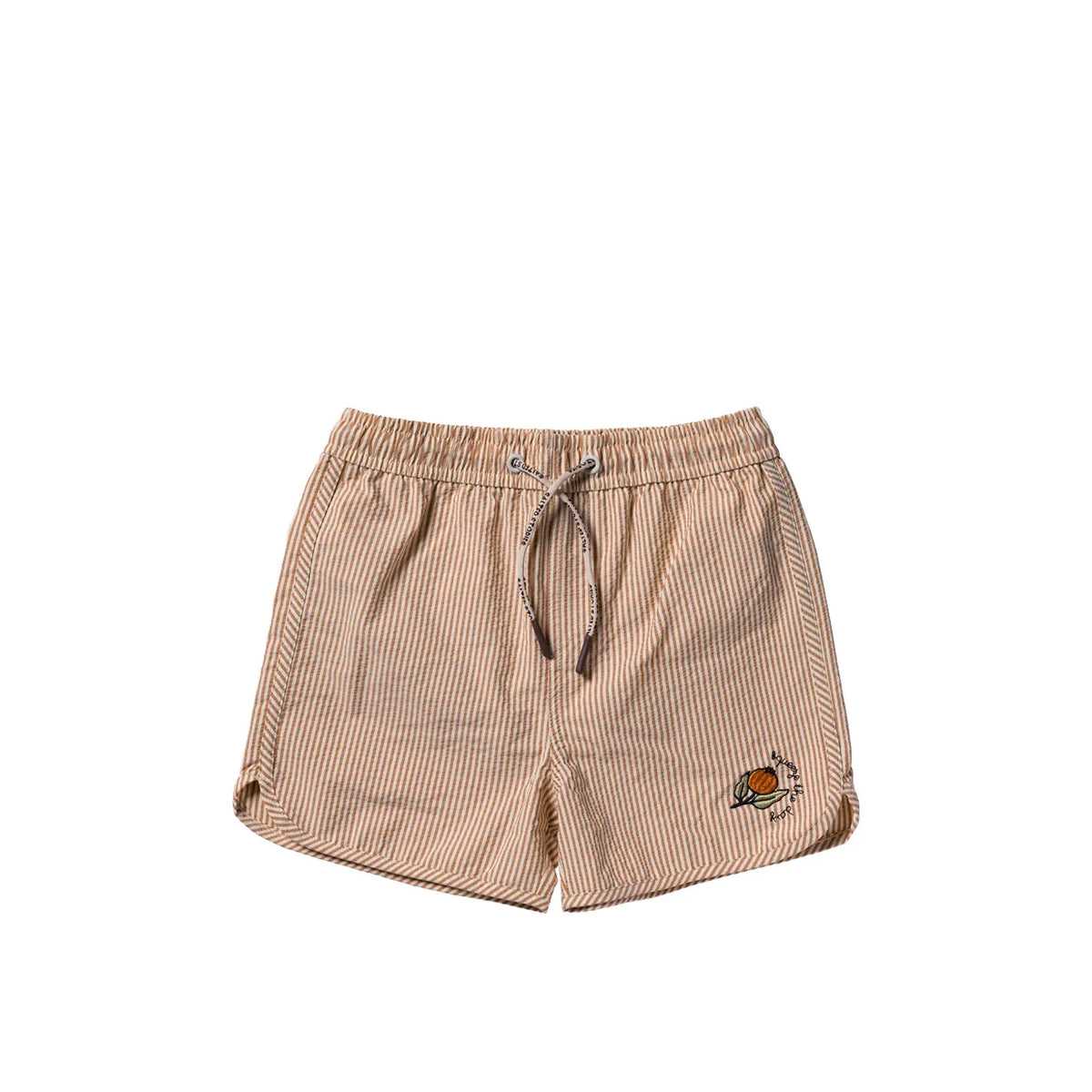 Salted Stories Seersucker | Swim Shorts Bombay brown