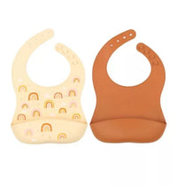 Llc Siliconen slabbetjes 2st: Rainbows Multi