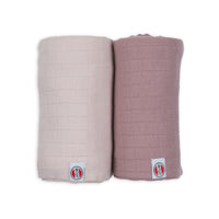 Lodger Swadller 2-pack Solid Powder/rose