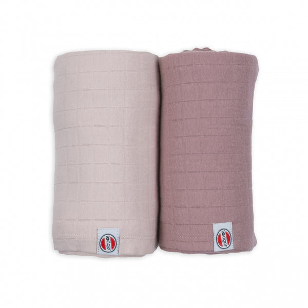 Lodger Swadller 2-pack Solid Powder/rose