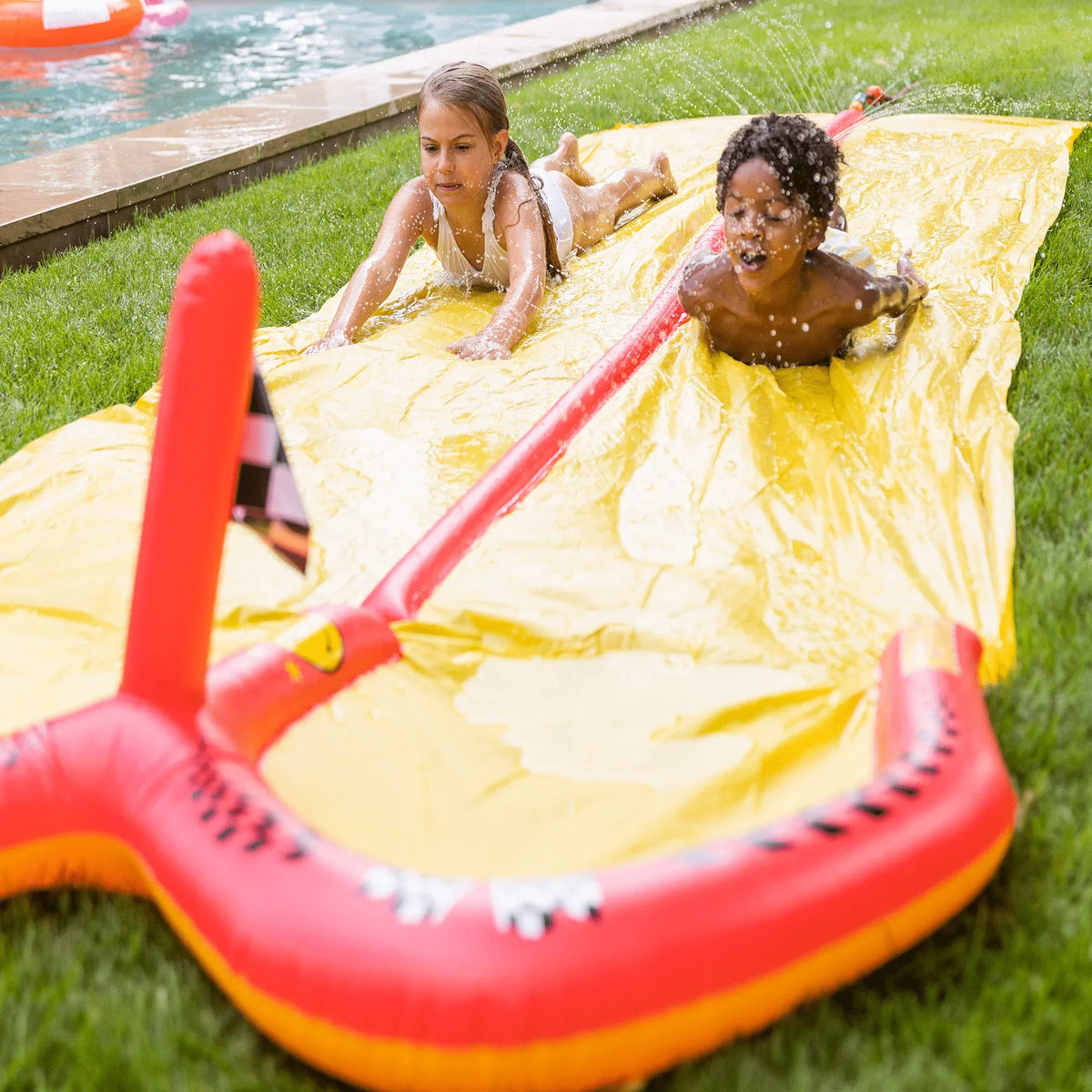 Waterslide racing