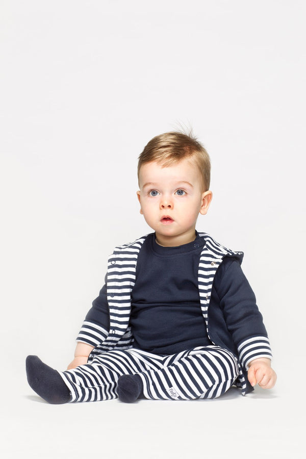 Feetje broek - stripe Marine