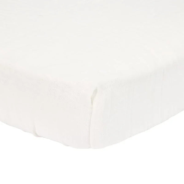 Hoeslaken hydrofiel wieg Soft White
