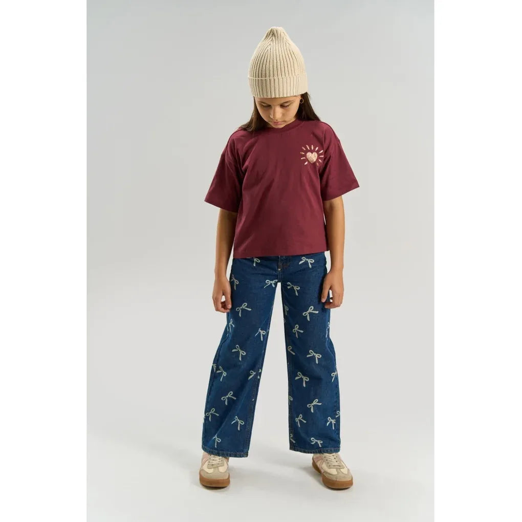 The New TNVirginia Wide Fit Jeans Medium blue denim aop