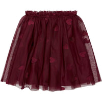 The New TNVohanna Mesh Skirt Burgundy emb tn