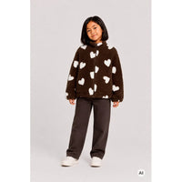 The New TNUnita OS Teddy Jacket Chestnut aop