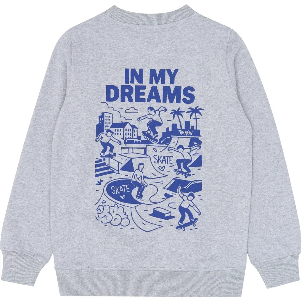 The New TNVillard Melange Sweatshirt Light grey melange