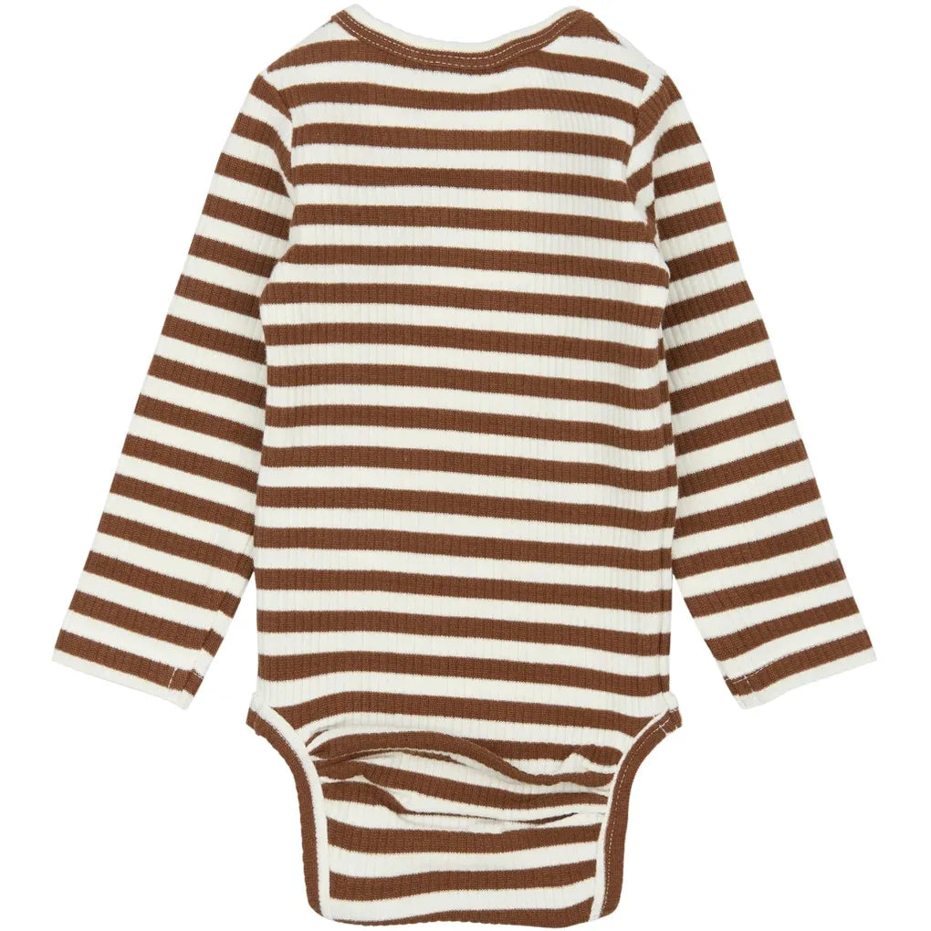 The New TNSBFro LS Rib Body Toffee striped