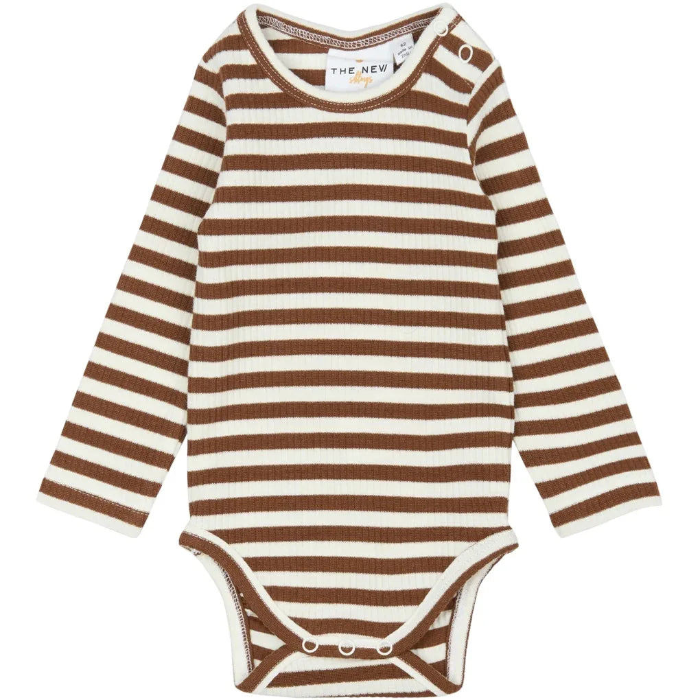 The New TNSBFro LS Rib Body Toffee striped