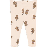 The New Siblings Sona Rib Legging Silver peony aop