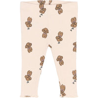 The New Siblings Sona Rib Legging Silver peony aop