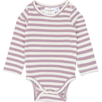 The New Siblings TNSBFro L_S Rib Body Elderberry-gardenia striped tn