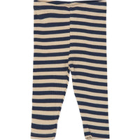 The New Siblings TNSBFro Rib Leggings Navy blazer striped